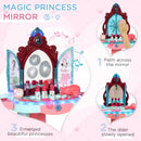 Magical Princess Dress-Up Set with Mirror, Light, and Sound - Pink/Blue