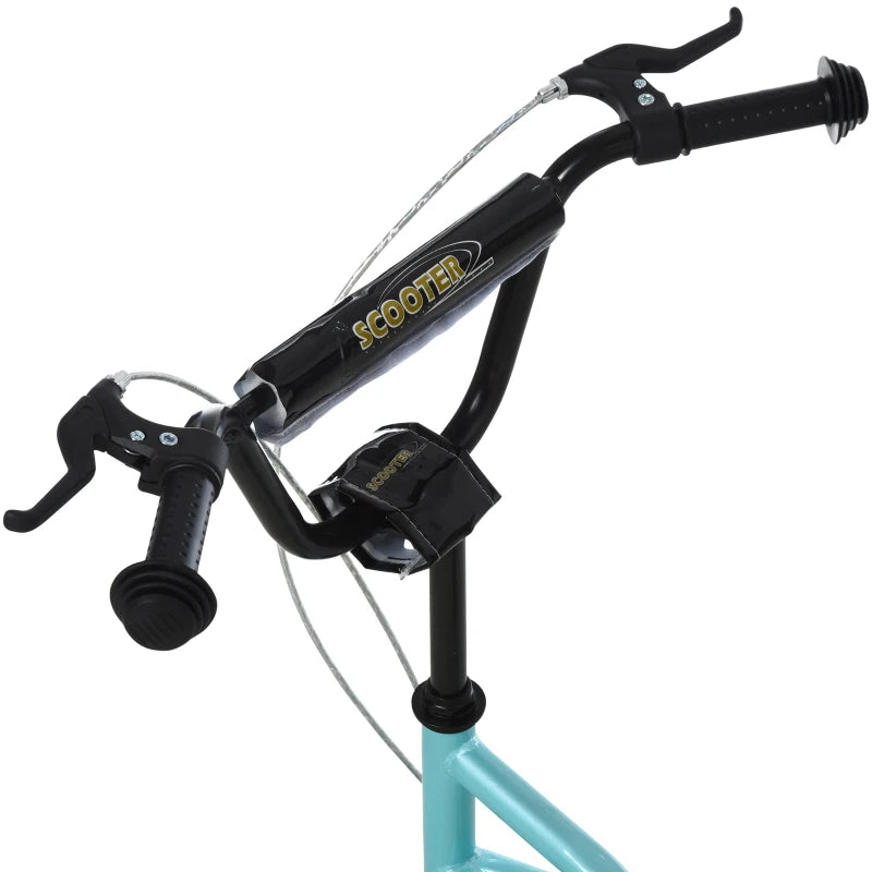 Blue Kids Stunt Scooter with Adjustable Handlebar and 2 Brakes
