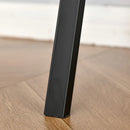 Rustic Brown Home Office Writing Desk with Storage Shelf - 100 x 45 cm