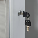 White Standing Mirror Jewelry Cabinet