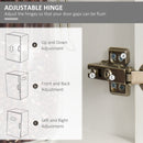 White Kitchen Storage Cabinet with Drawers and Shelves