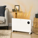 2000W White Electric Convector Heater - 3 Heat Settings, Timer