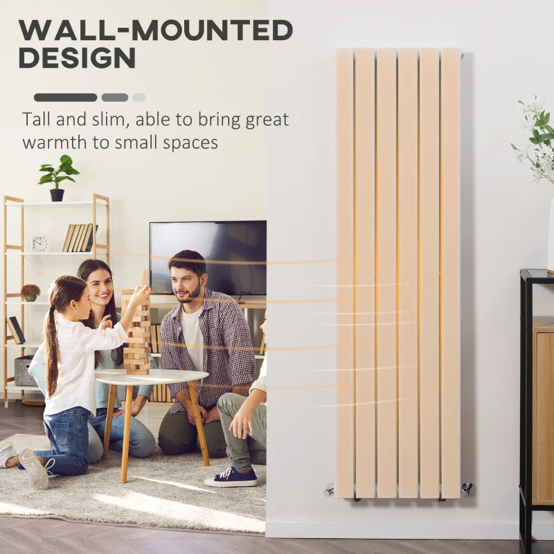 White Vertical Designer Radiator - 460 x 1600 mm Double Panel Heater