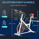 Black Upright Exercise Bike with 8kg Flywheel & LCD Display