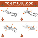 6FT Snow Dipped Christmas Pencil Tree - Red Berries & White Pinecones