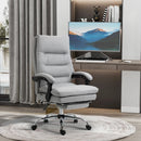 Grey Ergonomic Office Chair with Massage and Heating