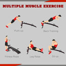 Black Adjustable Sit Up Bench with Thigh Support for Home Gym