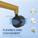 Adjustable Cream White Office Chair with Button Tufted Design