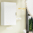 White Bathroom Wall Cabinet with Adjustable Shelves - Over Toilet Storage