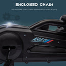 Black Kids Pedal Go Kart with Adjustable Seat and Handbrake