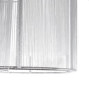 Modern White and Silver Chandelier Light Fixture, 2-Light Semi-Flush Mount