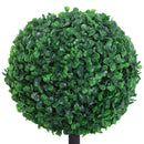 Green Boxwood Ball Topiary Trees Set of 2 - Outdoor and Indoor Decor (112cm)