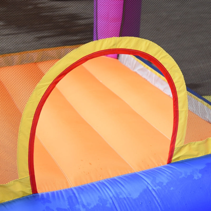 Kids 3-in-1 Inflatable Bouncy Castle with Slide, Trampoline, and Water Pool - Multi-color, 2.8 x 2.5 x 1.7m