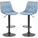 Blue Retro Tub Bar Stools Set of 2
