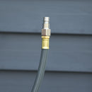 Retractable Air Hose Reel 10m+90cm, 3/8" Diameter, 1/4" BSP Connector, Wall Mount Auto Rewind - Black