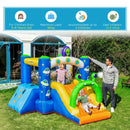 Alien-Style Kids Inflatable Bounce House Set - Green