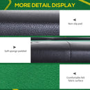 Green Foldable Poker Mat, 10-Player Table Top with Cup Holder & Carry Bag