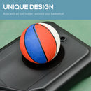 Adjustable Height Portable Basketball Hoop Stand with Sturdy Rim and Large Wheels - Black