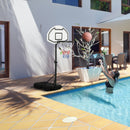 Adjustable Basketball Hoop for Pool Side - Blue