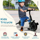 Black Kids Trike Toddler Tricycle 3 Wheels Bike 1.5-4 Years