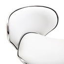 White Adjustable Swivel Salon Chair for Spa and Technician