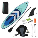 10.5' Inflatable Stand Up Paddle Board Set with Kayak Seat - Blue