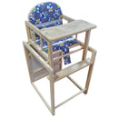 Blue Padded Baby Highchair - Compact Design (50Lx44Wx88H cm)