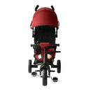Red 4-in-1 Kids Tricycle with Parent Handle and Canopy