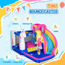 5-in-1 Multicoloured Bouncy Castle Set with Blower - Ages 3-8
