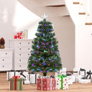4FT Multicoloured Fibre Optic Christmas Tree with Pre-Lit Modes