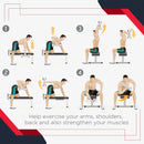 8kg Hex Dumbbell Set - Black Rubber Coated Weights for Home Gym