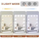 White LED Hollywood Makeup Mirror with Dimmable Lights