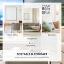 Black Ceramic Portable Electric Heater with Safety Features