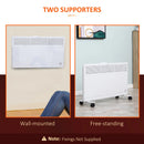 White Electric Convector Heater with 2 Heat Settings