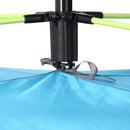 Dark Green Beach Tent for 1-2 People with Pop-up Design, Mesh Windows & Doors