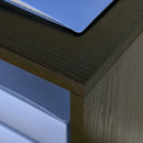 Black Freestanding Printer Stand with 3 Drawers and 2 Shelves - Modern Style