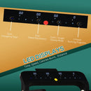 Black Foldable Motorised Treadmill with LCD Monitor - 600W