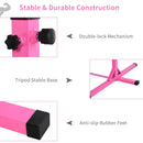 Adjustable Pink Kids Gymnastics Horizontal Bar