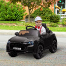 Black Audi RS Q8 6V Kids Electric Ride-On Car with Remote Control and Music