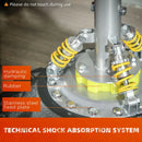 Black 70'' Freestanding Boxing Punch Bag Stand with Absorption Springs