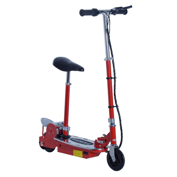 Red Foldable Electric Scooter for Teens 12V 120W