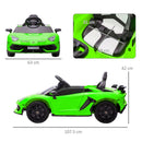 Green Lamborghini Style 12V Kids Electric Car with Butterfly Doors and Remote Control