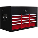 Red Steel 6-Drawer Tool Storage Chest with Lock and Keys