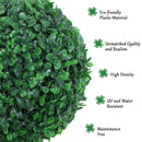 Green Boxwood Ball Topiary Trees Set of 2 - Outdoor and Indoor Decor (112cm)