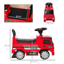 Red 3-in-1 Ride-On Mercedes Truck for Kids 12-36 Months