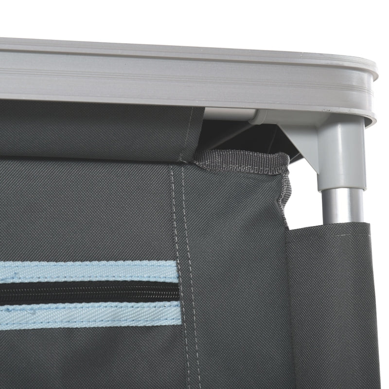 Aluminium Camping Cupboard with 3 Shelves - Portable Outdoor Kitchen Organizer