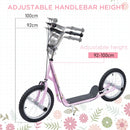 Pink Pneumatic 16" Tyres Stunt Scooter