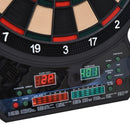 Electronic Hanging Dartboard Set - LED Score Display - 27 Games - 202 Variations - 12 Soft Tip Darts - Black