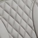 Grey PU Recliner Chair with Footrest and Headrest