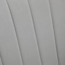 Light Grey Velvet Accent Chair with Golden Steel Legs